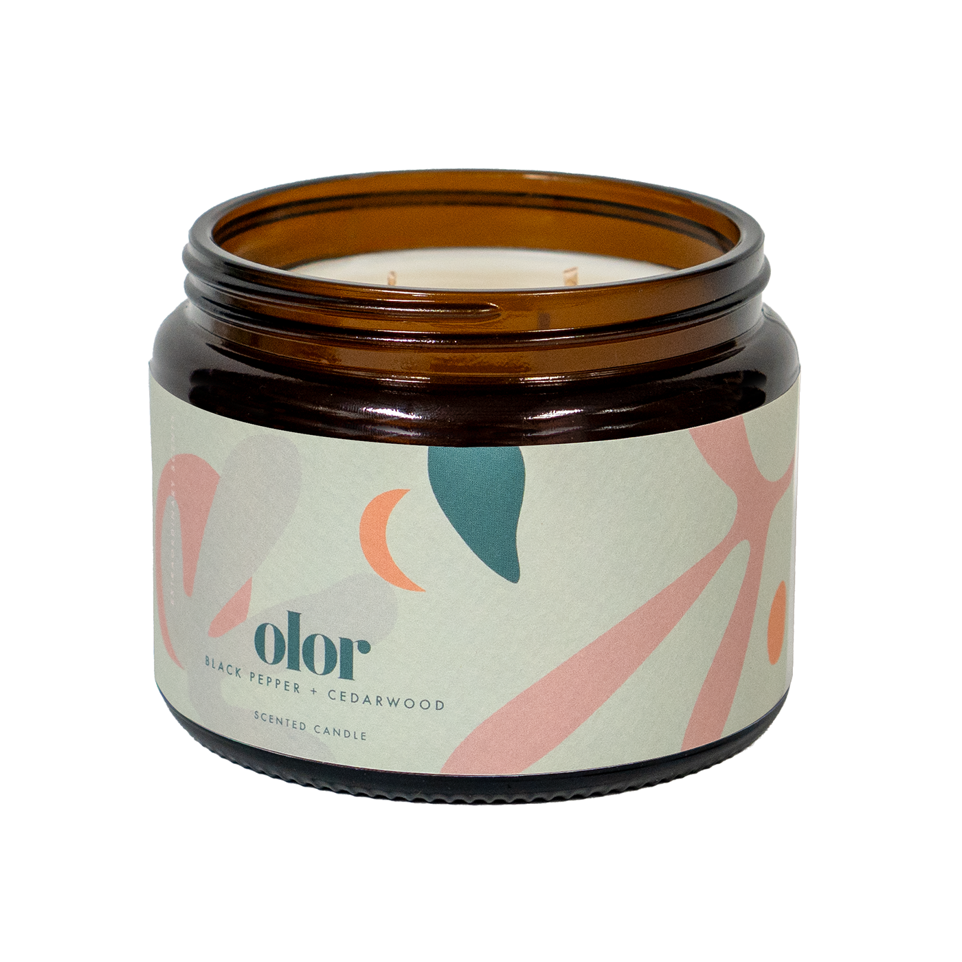 Black Pepper + Cedarwood Scented 3 Wick Jar Candle