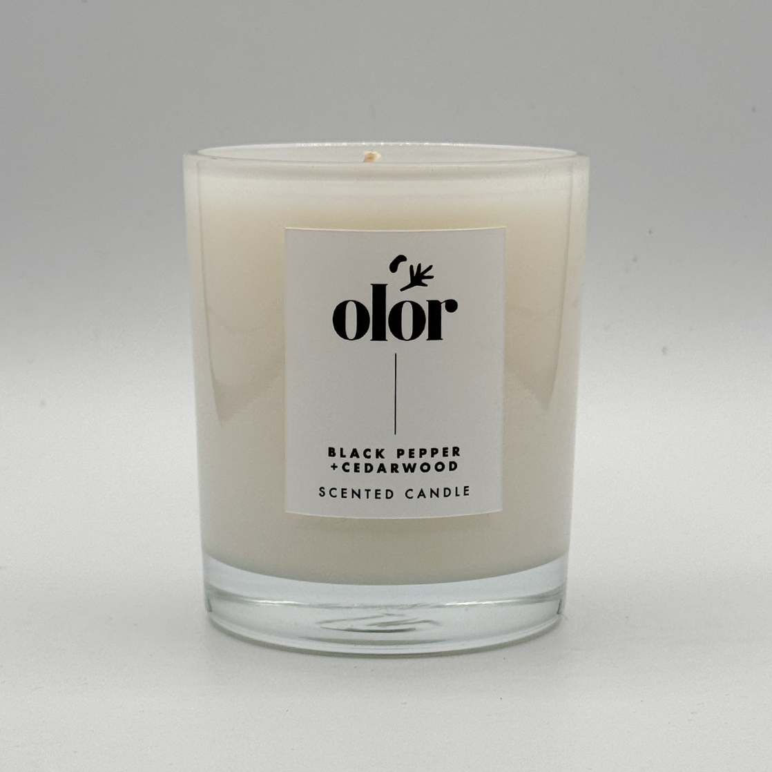 Black Pepper + Cedarwood Classic Candle