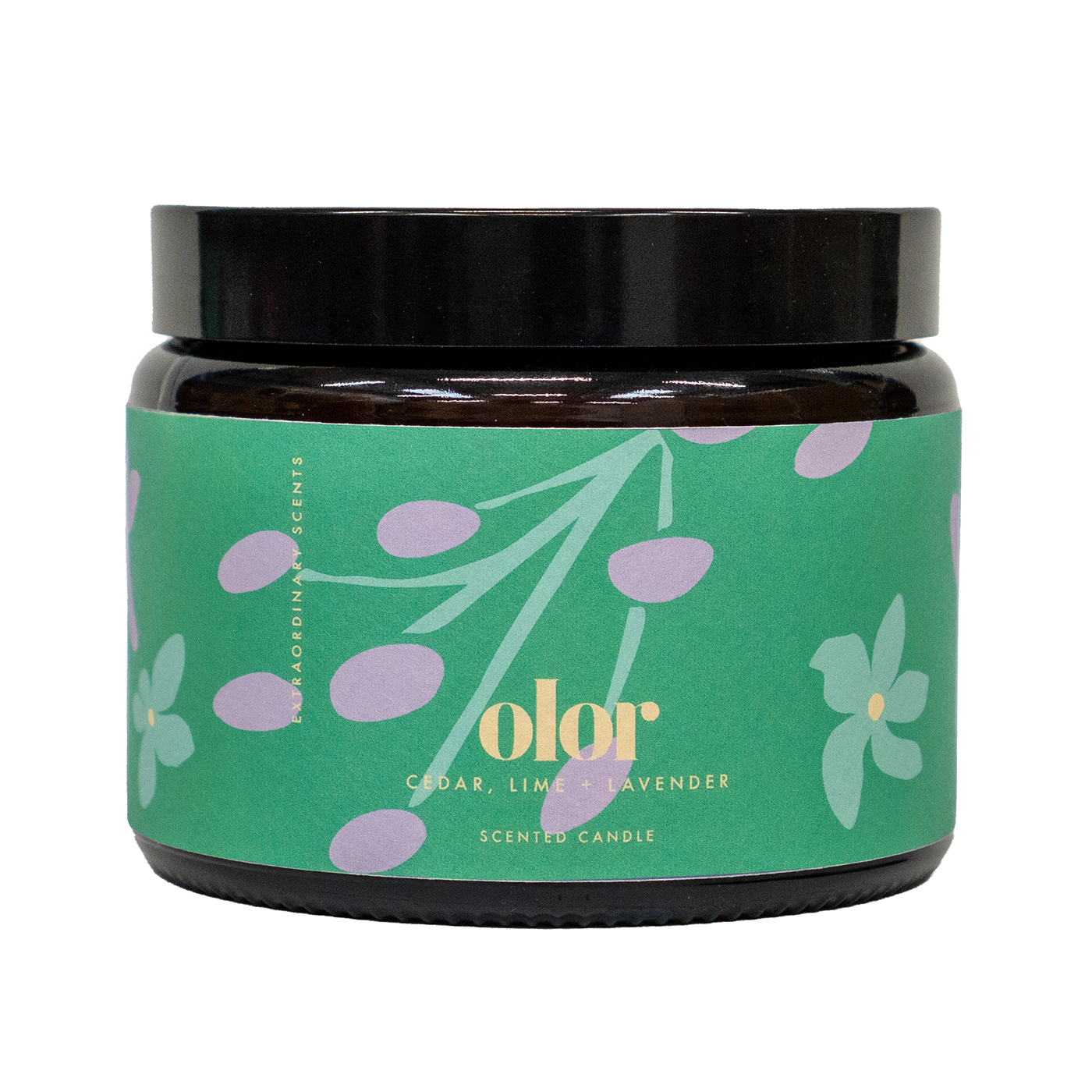 Cedar, Lime & Lavender Scented 3 Wick Jar Candle