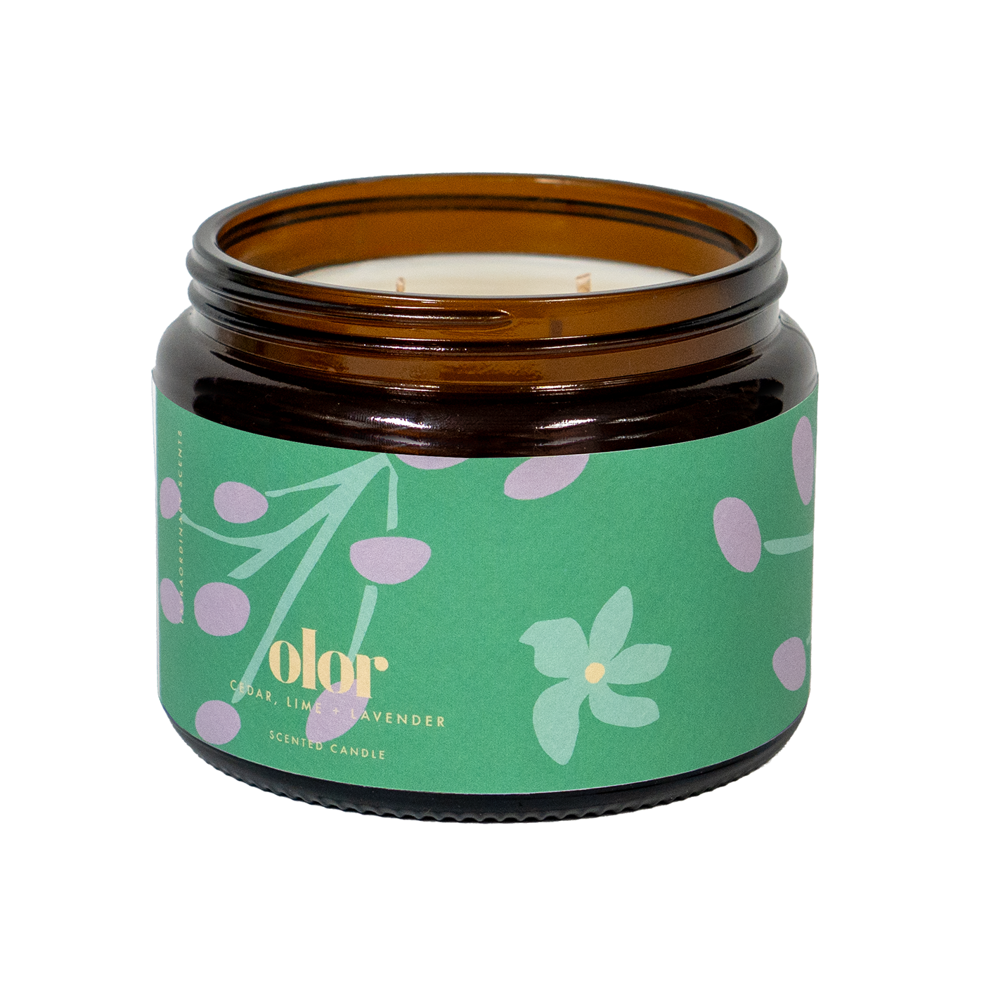 Cedar, Lime & Lavender Scented 3 Wick Jar Candle