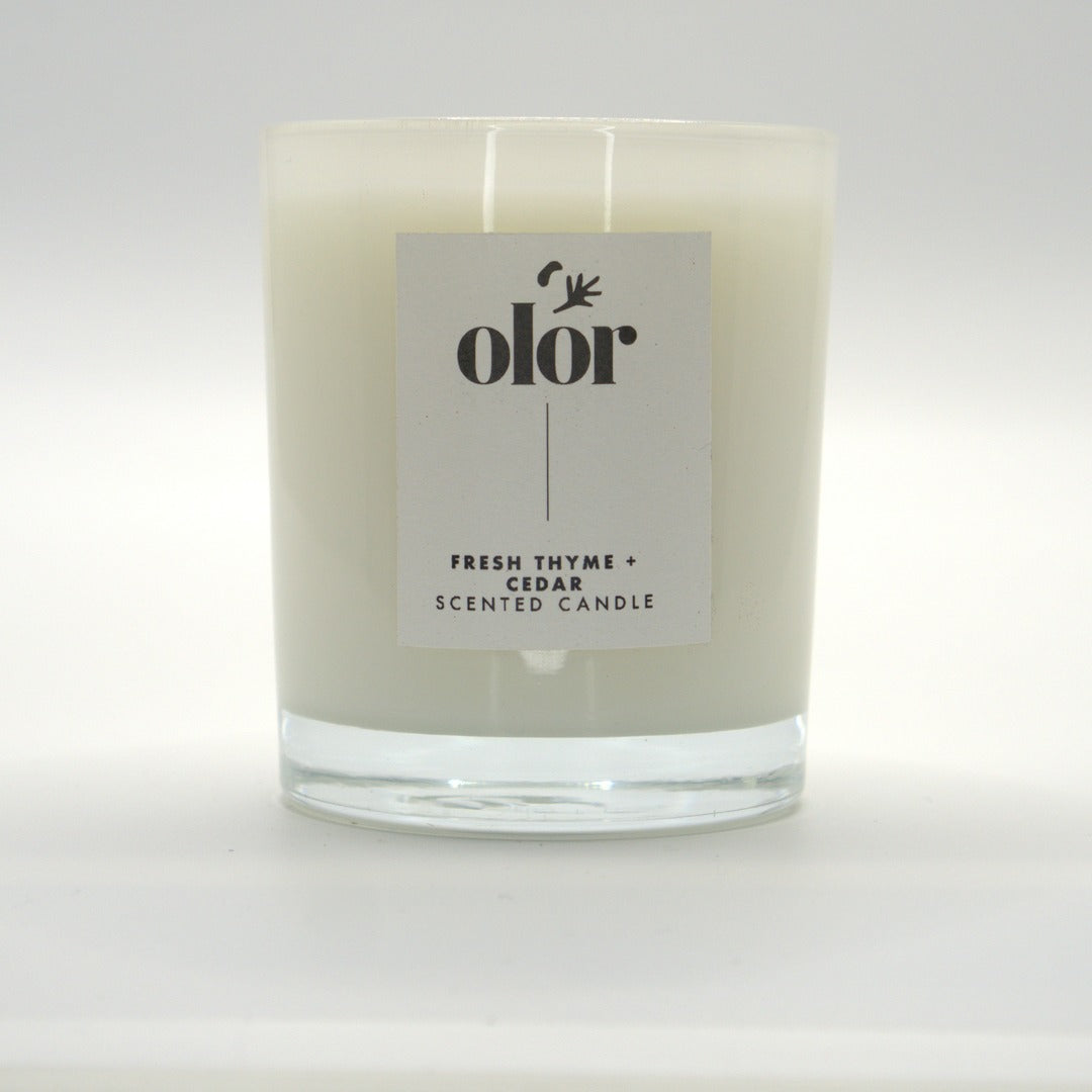 Fresh Thyme + Cedar Classic Candle