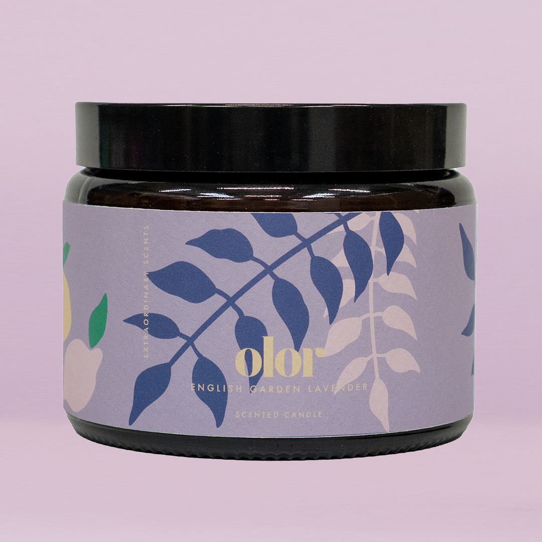 English Garden Lavender Scented 3 Wick Jar Candle