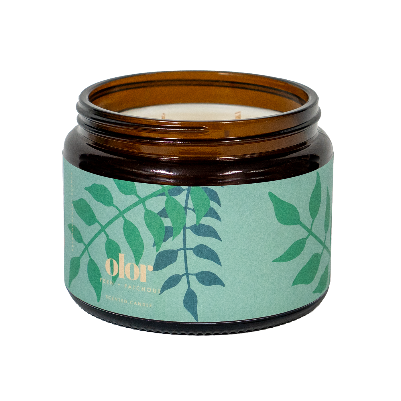 Fern + Patchouli Scented 3 Wick Jar Candle