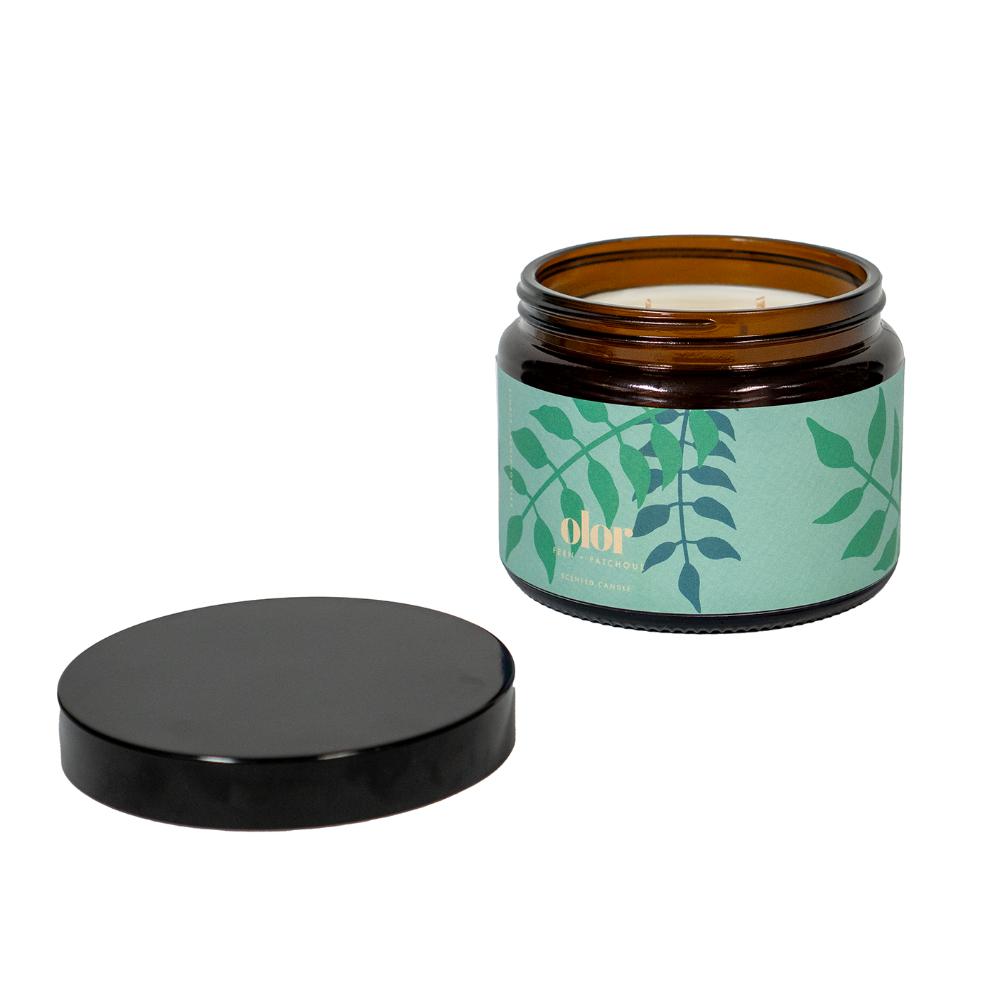 Fern + Patchouli Scented 3 Wick Jar Candle