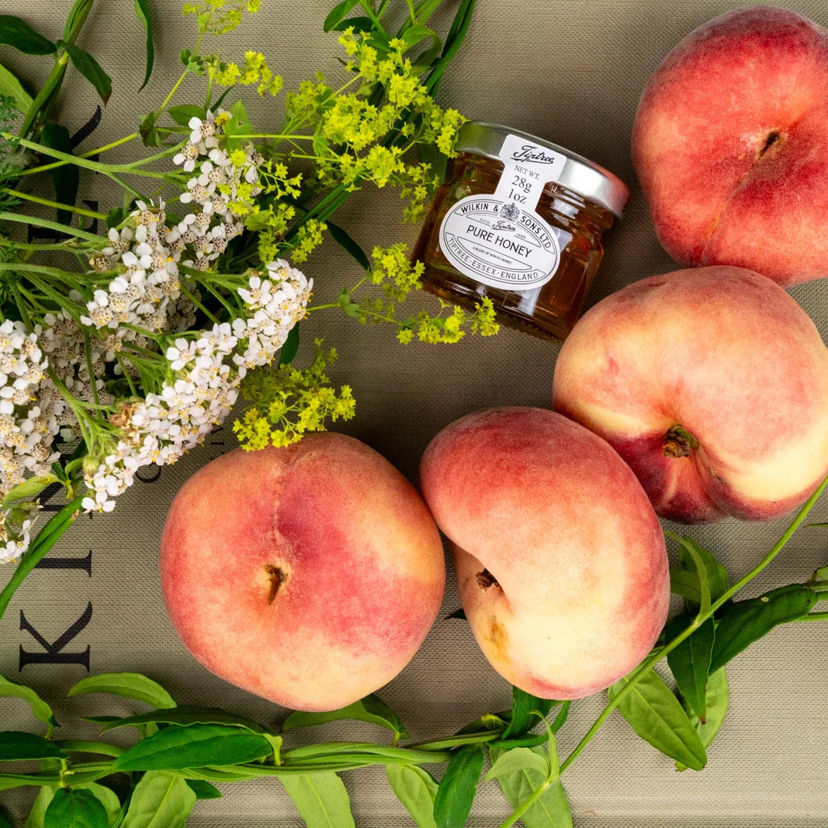 Jasmine, Peach + Honey Scented 3 Wick Jar Candle