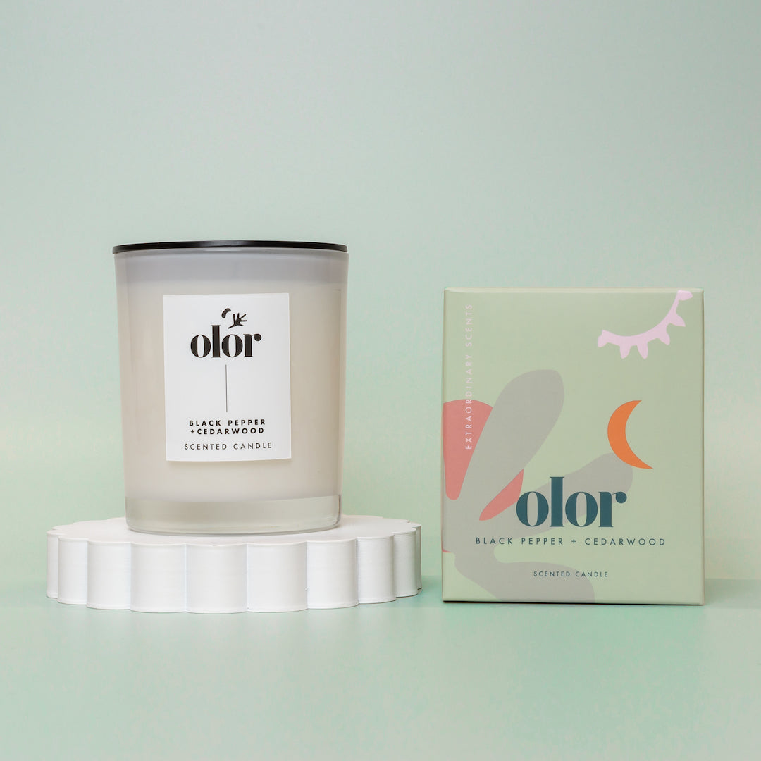 Black Pepper + Cedarwood Classic Candle