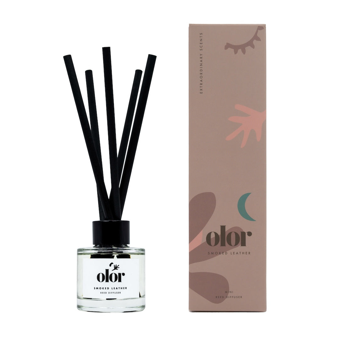 Smoked Leather Mini Reed Diffuser