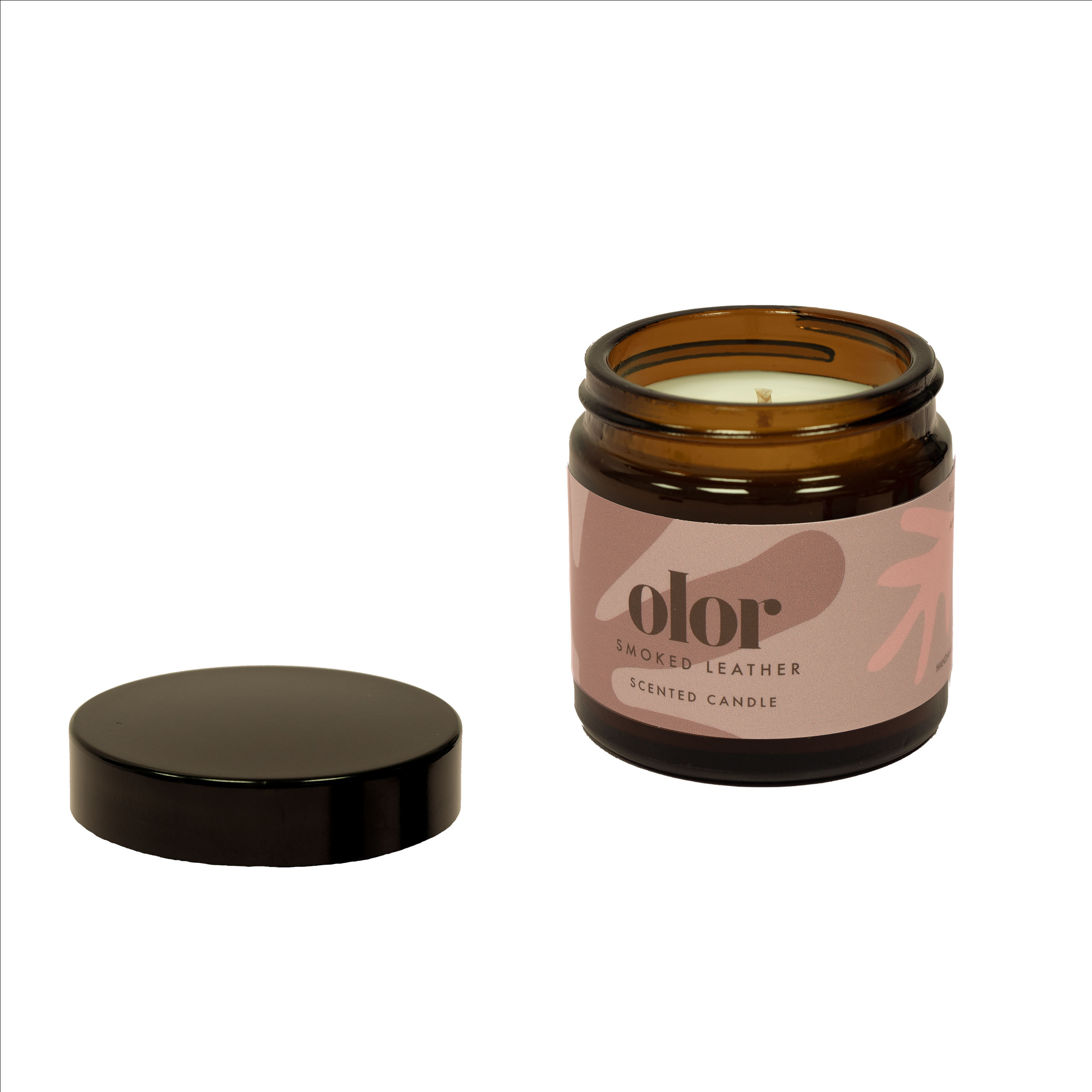 Smoked Leather Mini Jar Candle