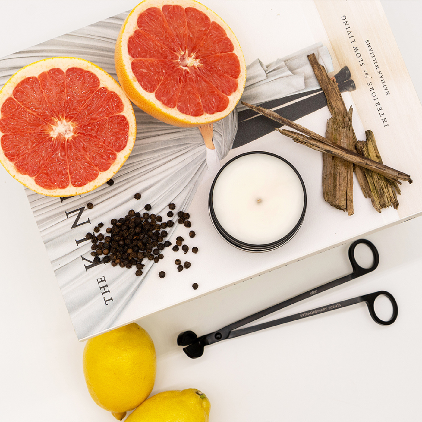 Black Pepper + Cedarwood Scented 3 Wick Jar Candle