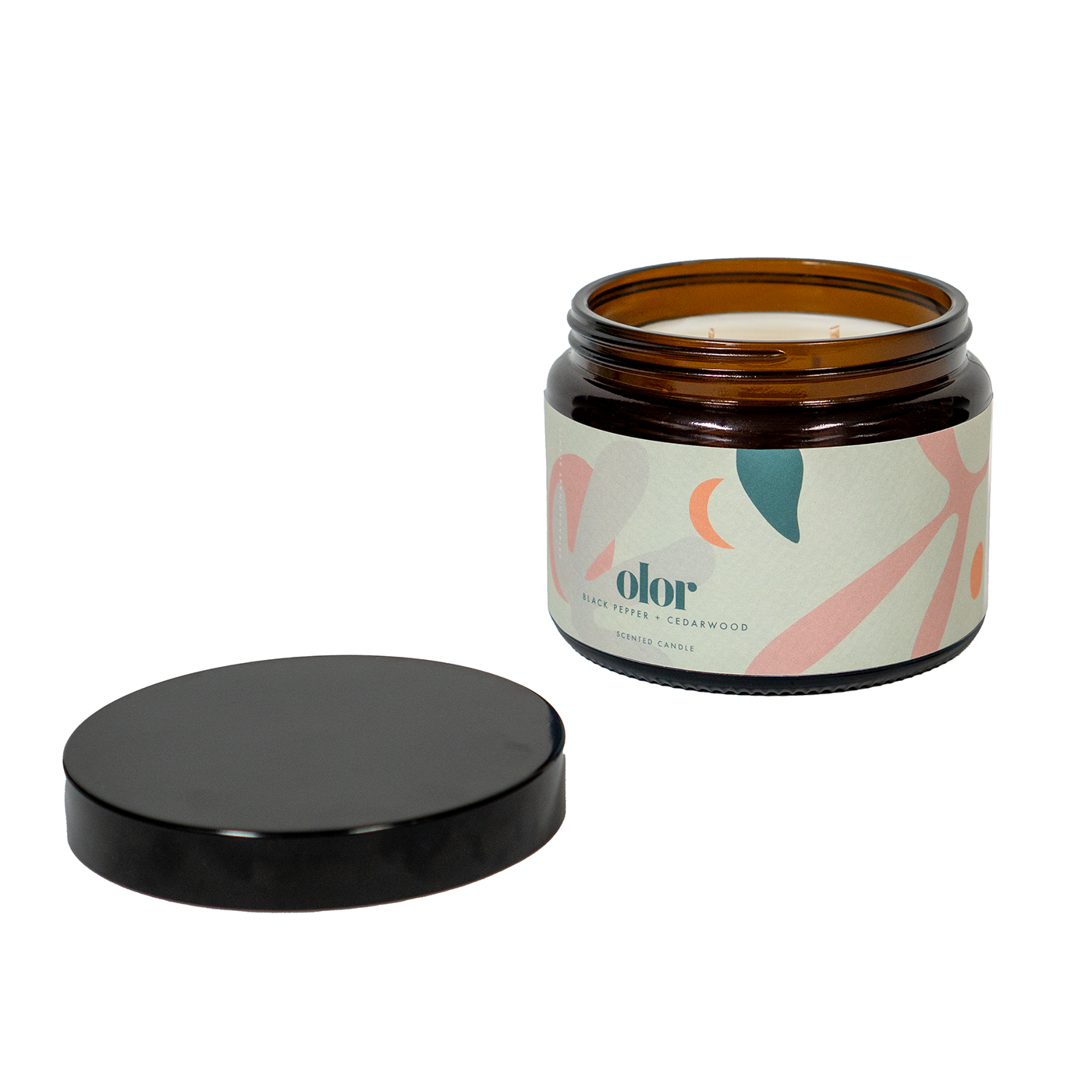 Black Pepper + Cedarwood Scented 3 Wick Jar Candle