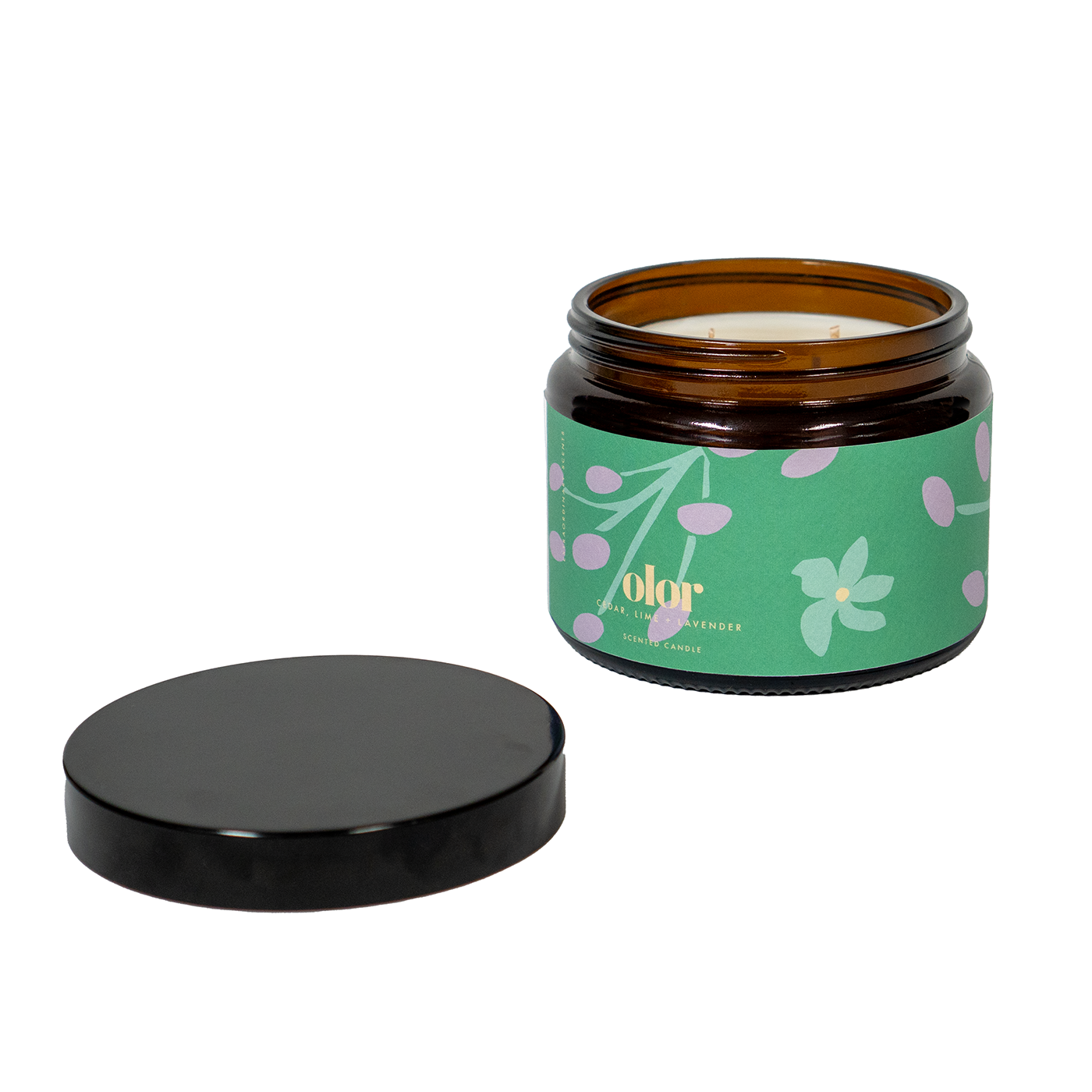 Cedar, Lime & Lavender Scented 3 Wick Jar Candle