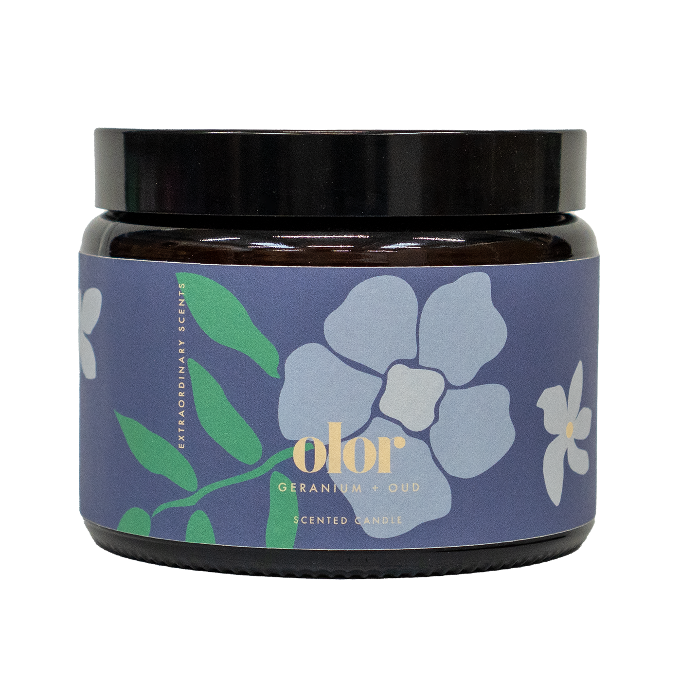Geranium + Oud Scented 3 Wick Jar Candle