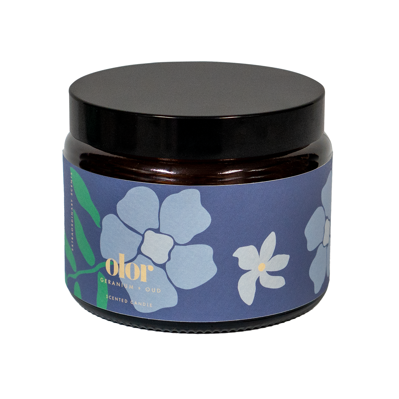 Geranium + Oud Scented 3 Wick Jar Candle