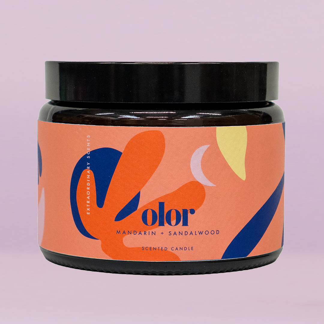 Mandarin + Sandalwood Scented 3 Wick Jar Candle