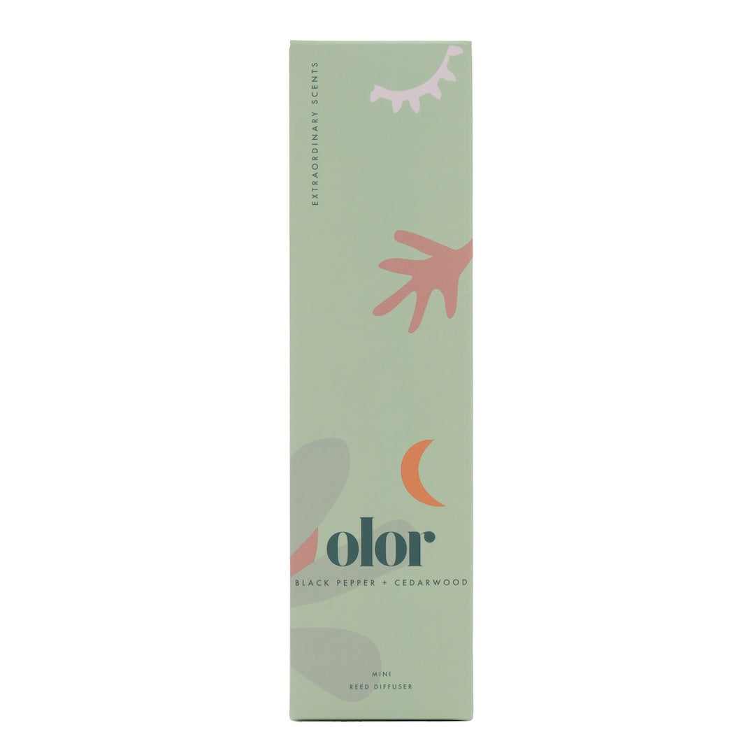 Black Pepper + Cedarwood Mini Reed Diffuser
