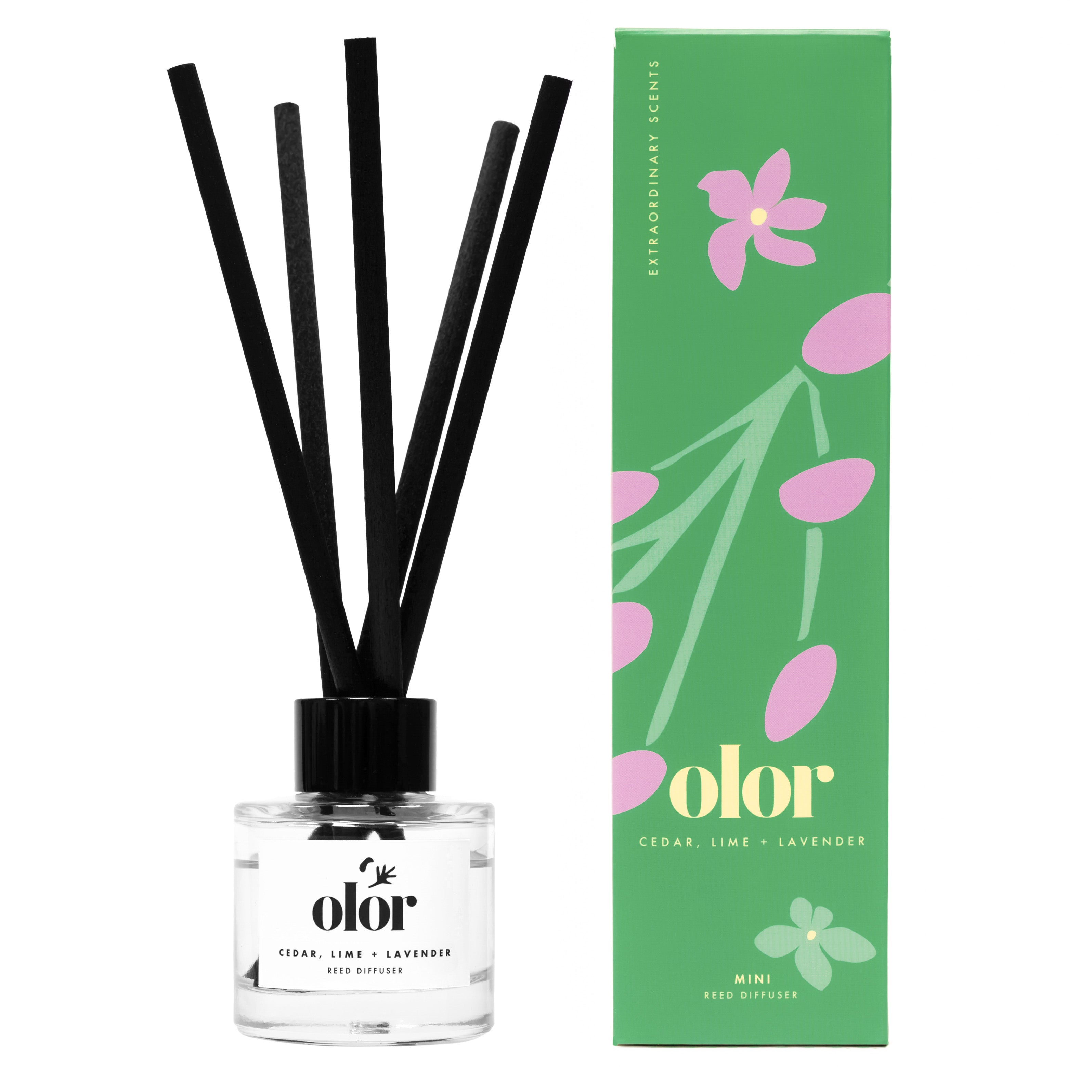Cedar, Lime + Lavender Mini Reed Diffuser