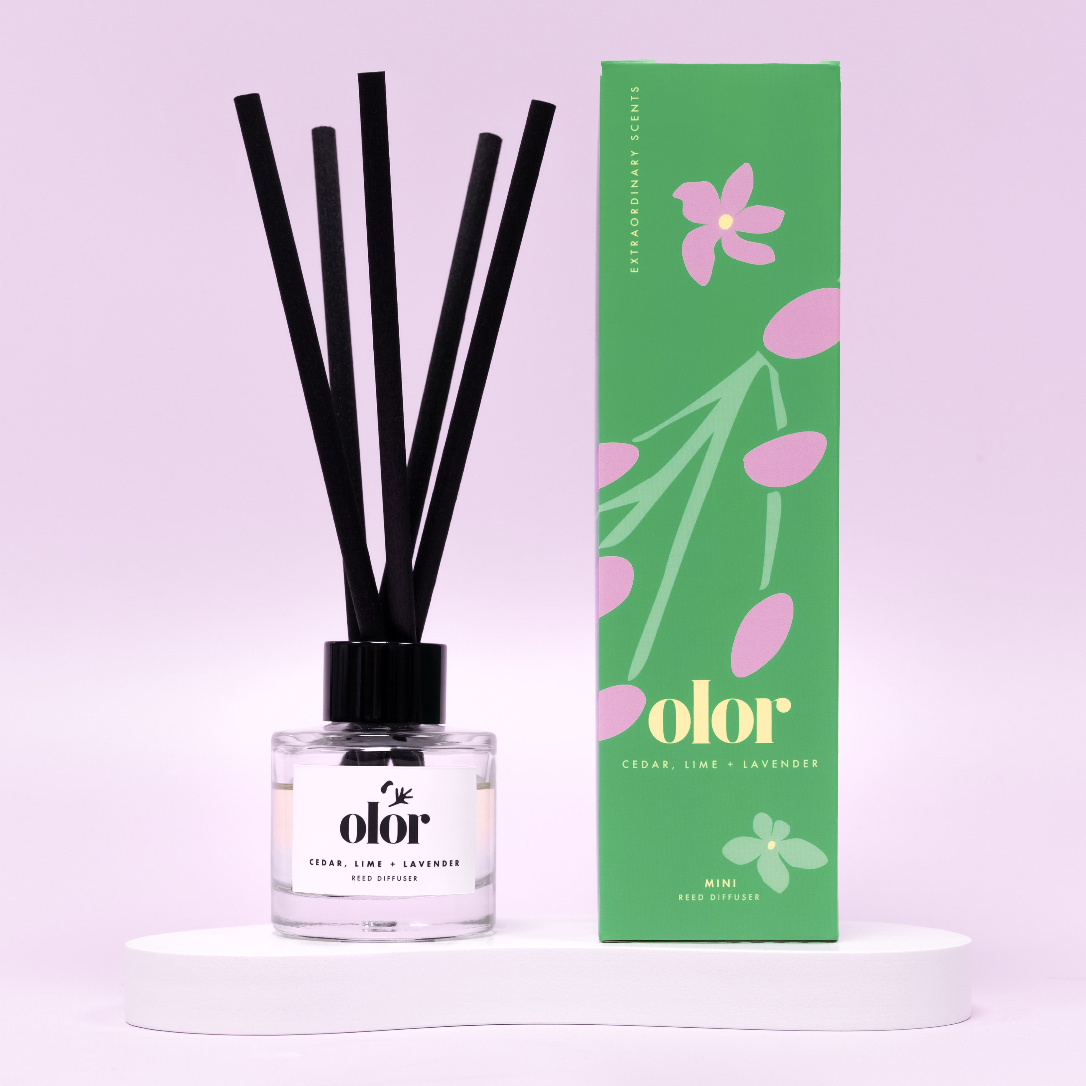 Cedar, Lime + Lavender Mini Reed Diffuser