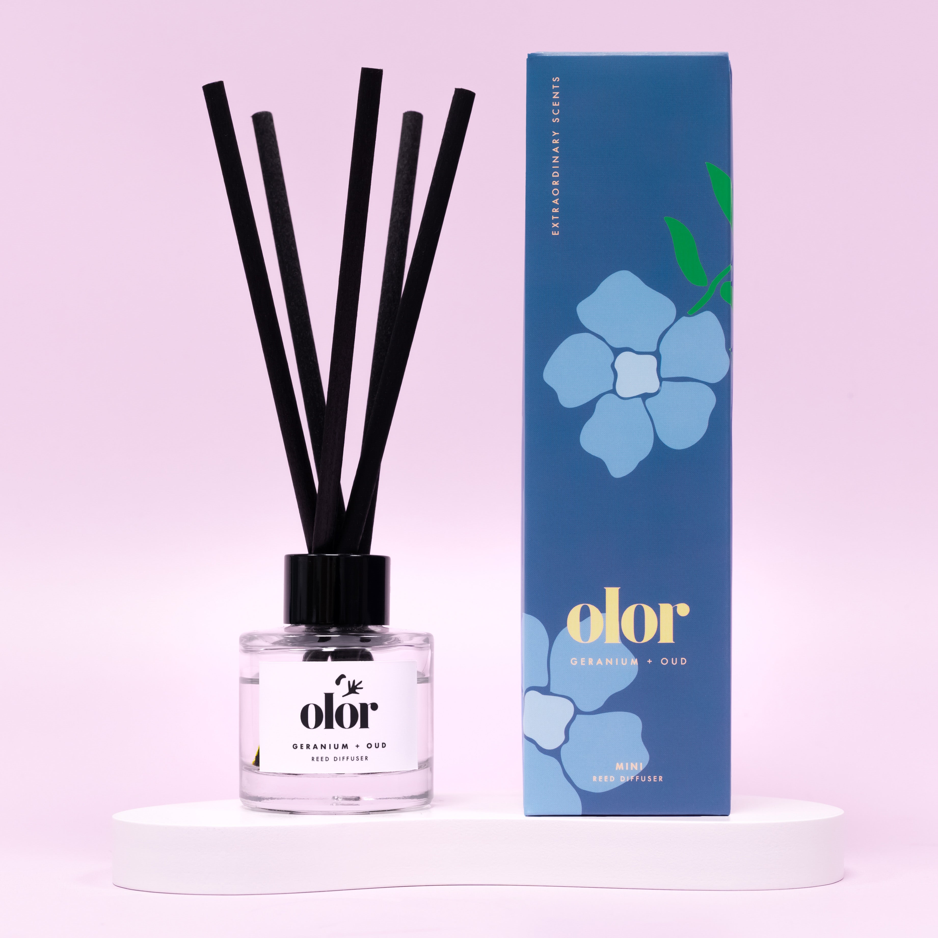 Geranium + Oud Mini Reed Diffuser
