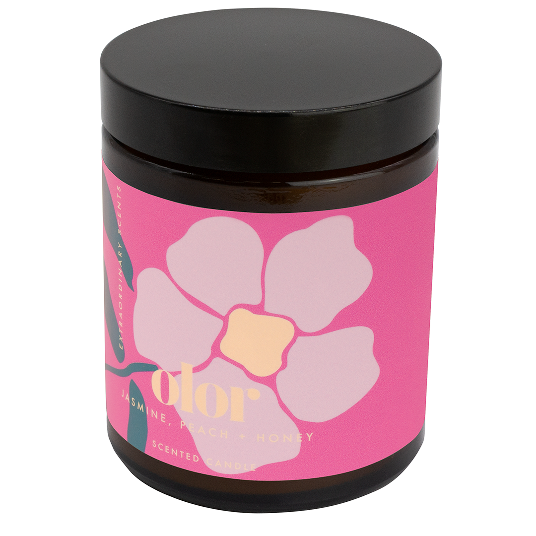 Jasmine, Peach + Honey Jar Candle