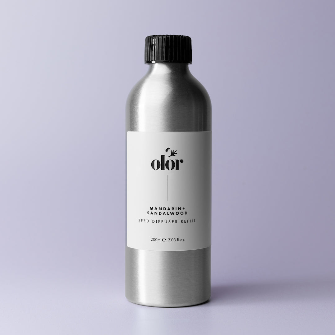 Mandarin + Sandalwood Reed Diffuser Refill