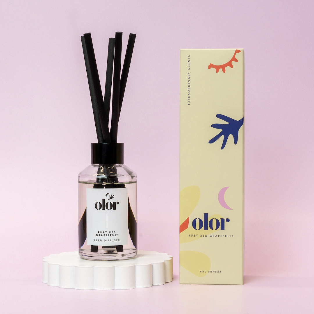 OLOR Ruby Red Grapefruit Luxury Reed Diffuser