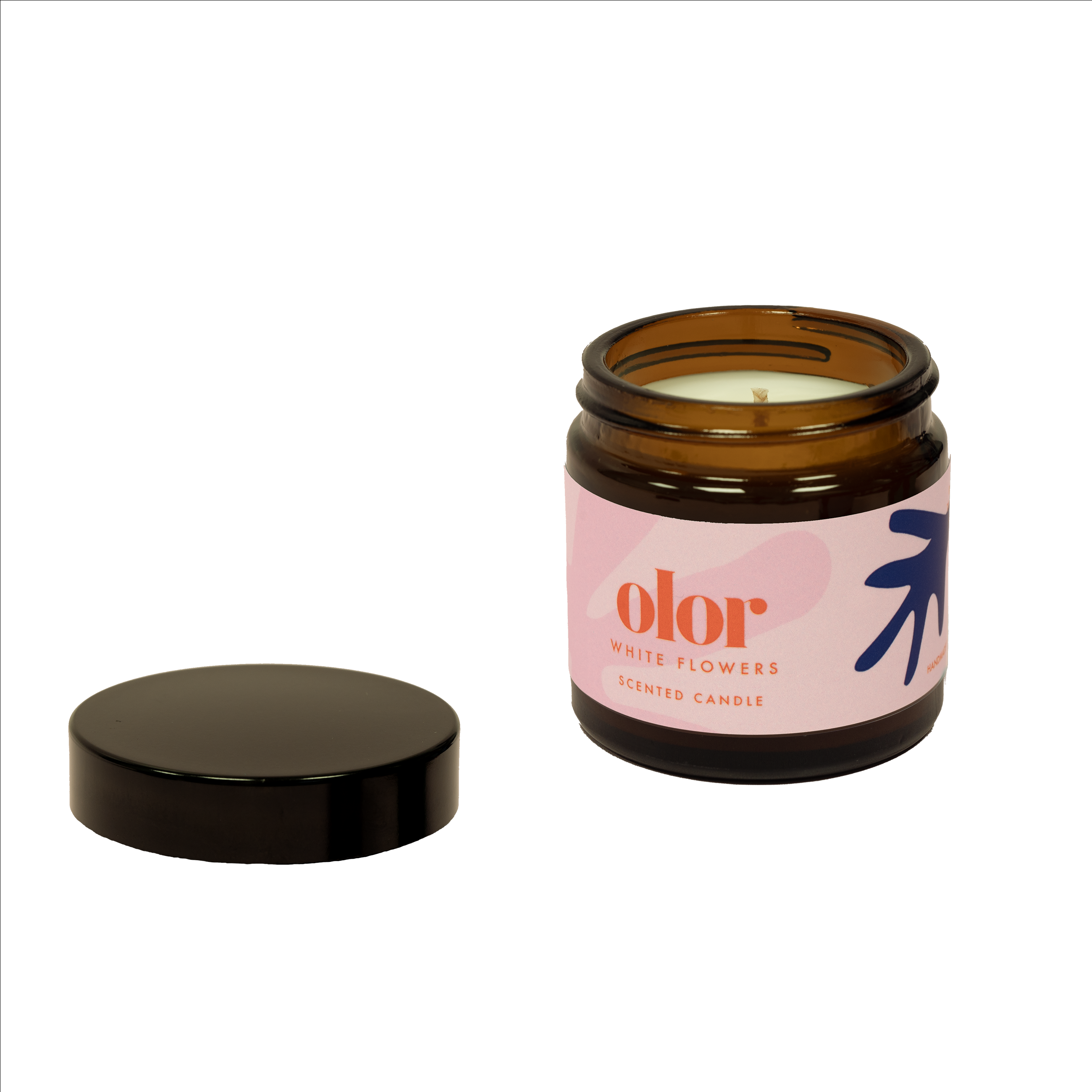 White Flowers Mini Jar Candle