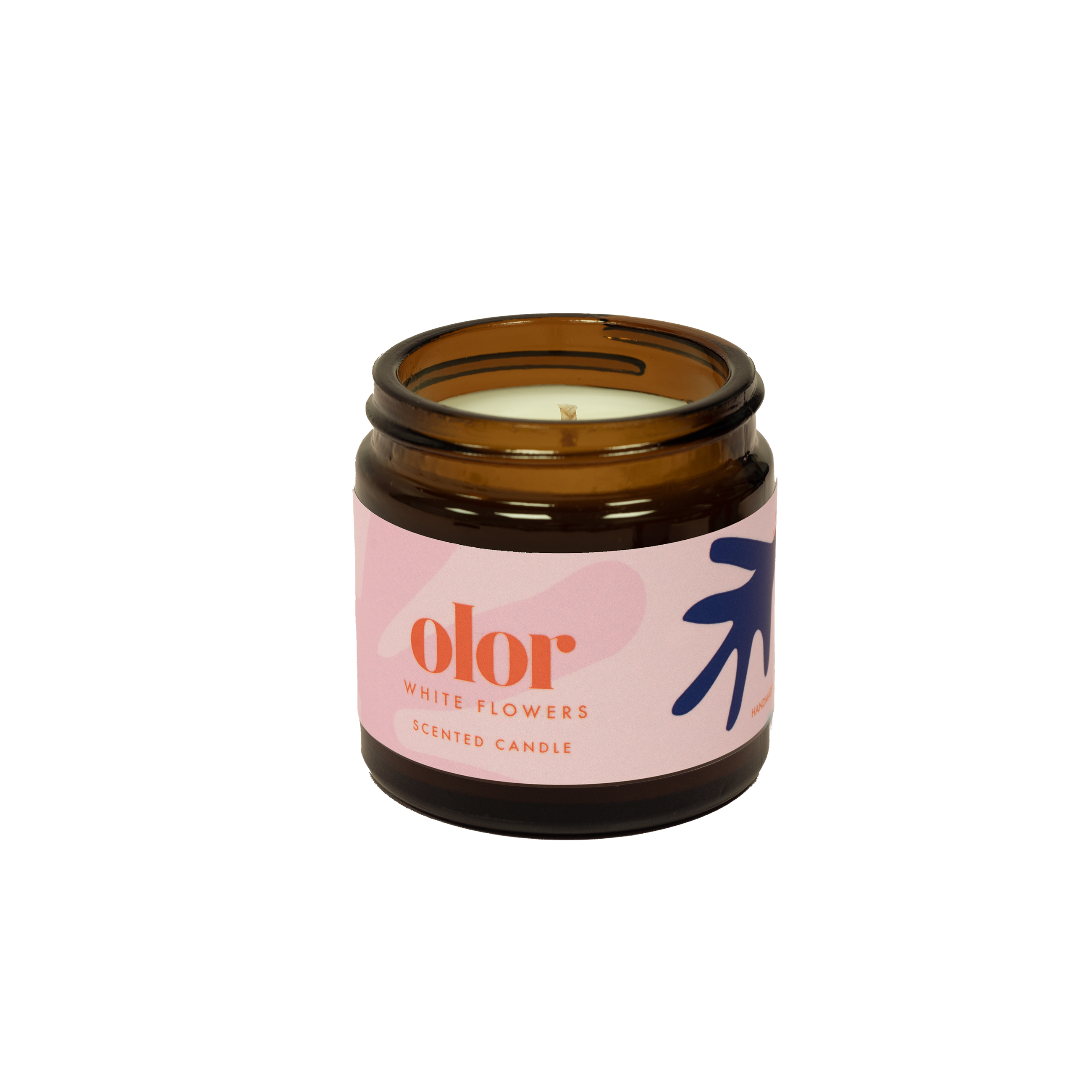 White Flowers Mini Jar Candle