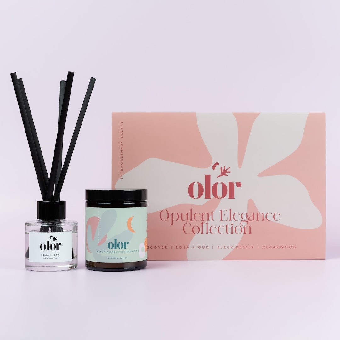 Opulent Elegance Collection Diffuser & Candle Gift Set