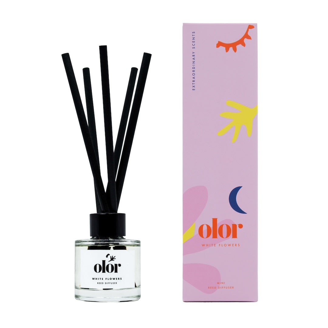 White Flowers Mini Reed Diffuser