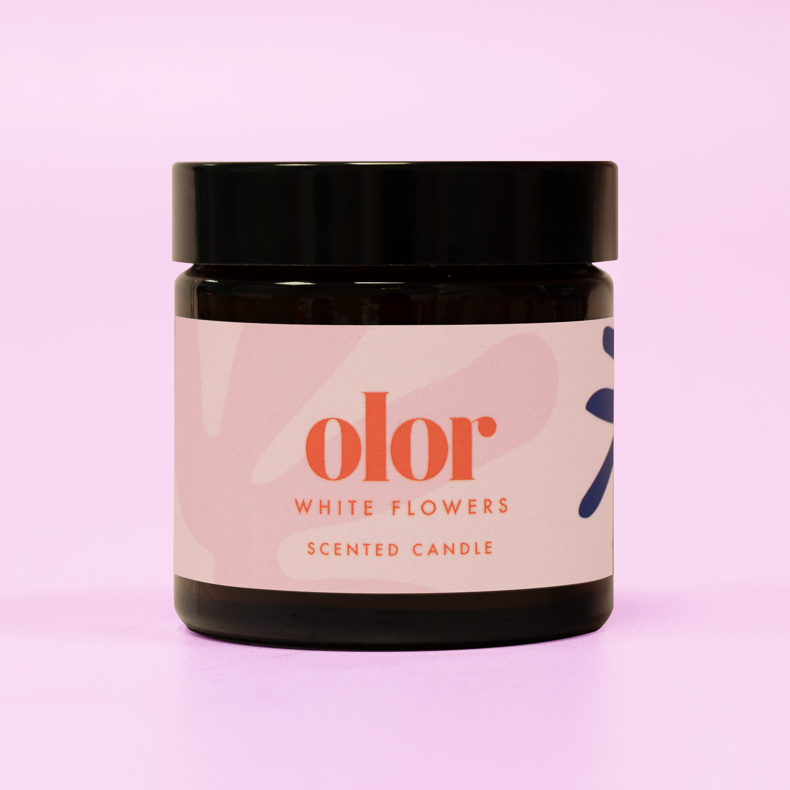White Flowers Mini Jar Candle