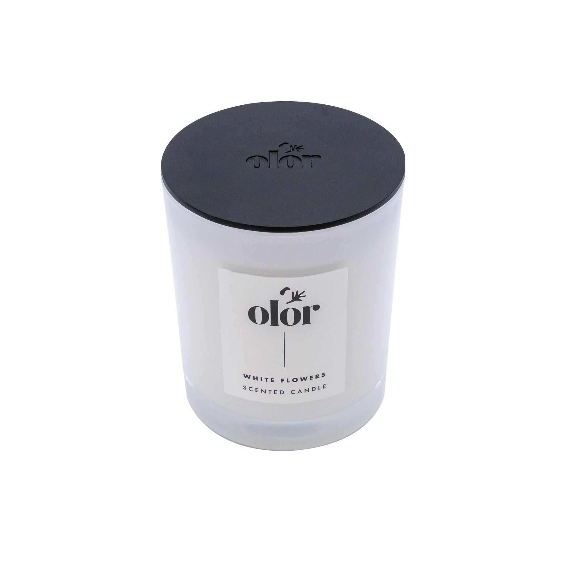 OLOR White Flowers Luxury Scented Candle 